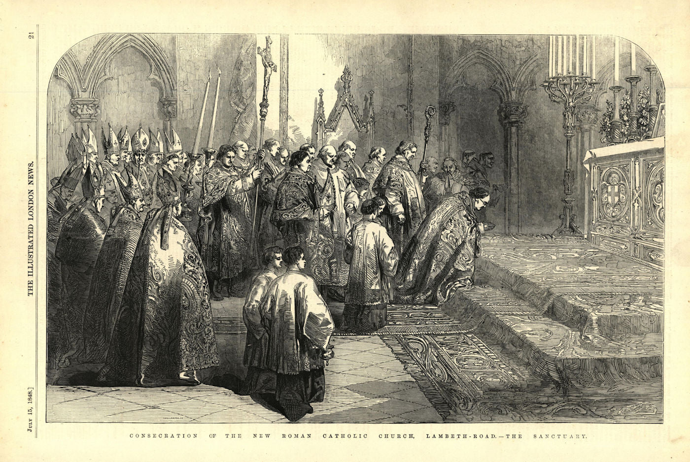 Consecration of St George's Roman Catholic cathedral, Southwark ...