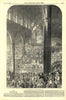 The Norwich musical festival, in Saint Andrew's Hall. Norfolk 1848 old print