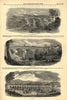 East Lancashire Railway: Alder Bottom, Ogden & Accrington viaducts 1848 print