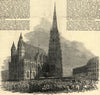 Vienna Uprising - The conflict at St Stephen's Cathedral. Austria. Churches 1848