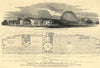 Great Exhibition Crystal Palace plan. Hyde Park 1850 old antique map chart