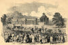 Hyde-Park on the first of May. London 1851 old antique vintage print picture