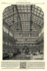 The new House of Commons, from the bar. London. Politics 1852 old print