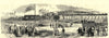 Commencement of the new docks at Swansea. The ceremony in Burrows-Square 1852