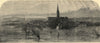 The city of Salisbury, during the recent floods. Wiltshire 1852 old print