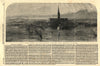 The city of Salisbury, during the recent floods. Wiltshire 1852 old print