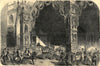 Arrival of the imperial procession at Notre Dame. Paris. Transport 1853 print