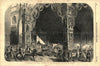 Arrival of the imperial procession at Notre Dame. Paris. Transport 1853 print