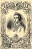 The Empress of the French. Royalty. France 1853 old antique print picture