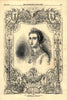 The Empress of the French. Royalty. France 1853 old antique print picture