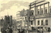 St. James's Street - Her Majesty's drawing room. London 1853 old antique print