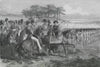 Queen Victoria & royal visitors at the camp at Chobham. Surrey. Militaria 1853