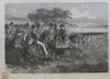 Queen Victoria & royal visitors at the camp at Chobham. Surrey. Militaria 1853