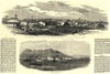 Bucharest, Wallachia, the Russian Army HQ. Romania. Kerch, Crimea 1853 print