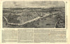 Bird's-eye view of New Orleans. Louisiana 1853 old antique print picture