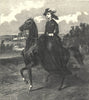 Eugénie de Montijo. French Empress. Napoleon III. France 1853 old print