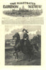 Eugénie de Montijo. French Empress. Napoleon III. France 1853 old print
