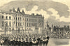 Opening of Parliament - Her Majesty leaving Buckingham Palace. London 1854