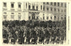 First Battalion of Scots Fusilier Guards leaving Buckingham Palace 1854 print