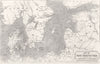 Map of the Baltic Sea. Scandinavia 1854 old antique vintage plan chart