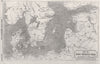 Map of the Baltic Sea. Scandinavia 1854 old antique vintage plan chart