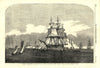H. M. S. Neptune - Rear Admiral Corry saluting Queen Victoria. Royal Navy 1854