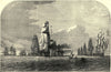 The Baltic Fleet running for Dover Straits, sketched by OW Brierley 1854 print