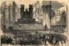 Festival of the sons of the clergy, in St. Paul's Cathedral. London 1854 print