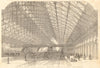 New Grand Central Railway Station at Birmingham. Warwickshire 1854 old print
