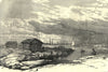 Baro Sound, Gulf of Finland. Baltic Fleet at anchor. Reu-Skar Lighthouse 1854