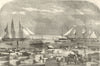 Embarkation of Cattle at Trieste for the Auxiliary Army. Italy. Crimean War 1854