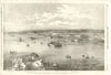 Kronstadt St Petersburg. Forts Constantine Riesbank Cronslot Menschikoff 1854