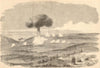 Siege of Sevastopol Powder Magazine explosion English Trenches. Crimean War 1854