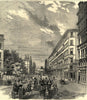 Victoria Street, Westminster. London 1854 old antique vintage print picture