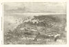 The Siege of Sevastopol - General View. Crimean War 1854 old antique print