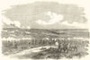 Sortie of the Russians from Sevastopol, October 26. Crimean War 1854 old print