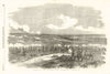 Sortie of the Russians from Sevastopol, October 26. Crimean War 1854 old print