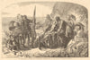 A contrast - by A. Solomon. Society. Fine Arts 1855 old antique print picture