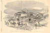 Entrance to Sevastopol, from the Vorontsov Road. Crimean War 1855 old print
