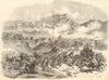 Defeat of the Russians by the Turks at Kars. Turkey. Crimean War 1855 print