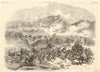 Defeat of the Russians by the Turks at Kars. Turkey. Crimean War 1855 print
