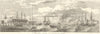 Copenhagen, sketched by J. W. Carmichael. Denmark 1855 old antique print