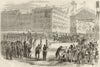 The Emperor Meeting the Crimean Troops on the Place de la Bastille Paris 1856