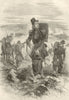 The Chasseurs de Vincennes. Val-de-Marne 1856 old antique print picture