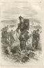 The Chasseurs de Vincennes. Val-de-Marne 1856 old antique print picture