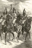 The French Imperial Guard - Cavalry. Militaria 1856 old antique print picture