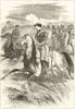 The Chasseurs D'Afrique. Africa 1856 old antique vintage print picture