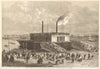 Grand Naval Review. Observers on the floating-bridge, Portsea. Portsmouth 1856