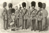 Coldstream Guards uniforms Major Guard Colour Sergeant Drill. British Army 1856