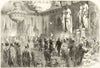 Banquet French Emperor Peace Plenipotentiaries Tuileries. Paris 1856 old print